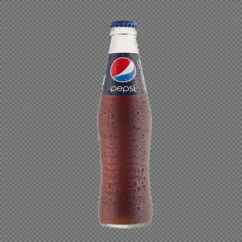 Pepsi Glass Bottle PNG image