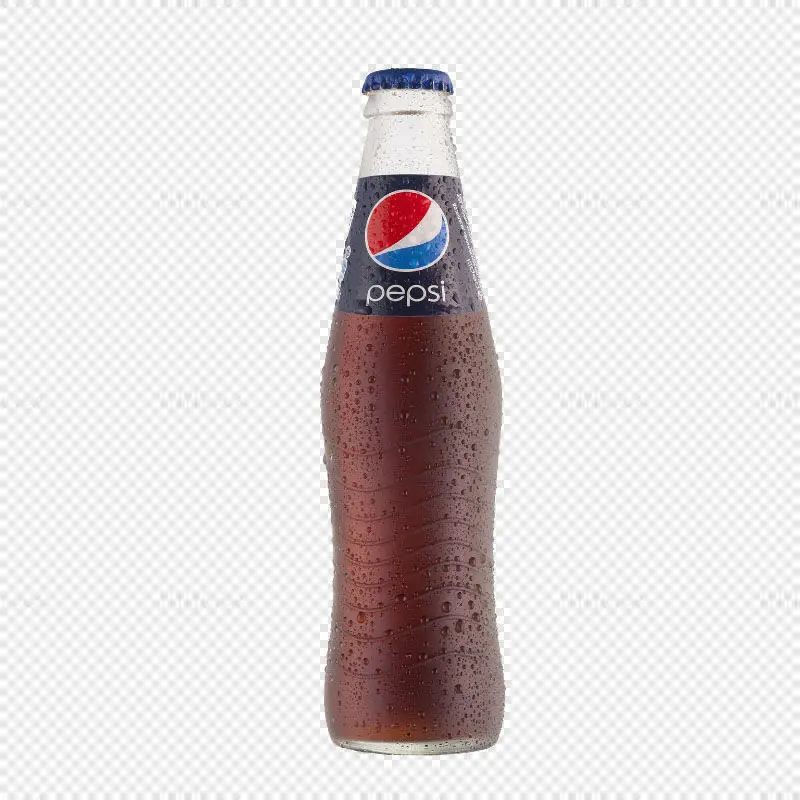 Pepsi Glass Bottle PNG image