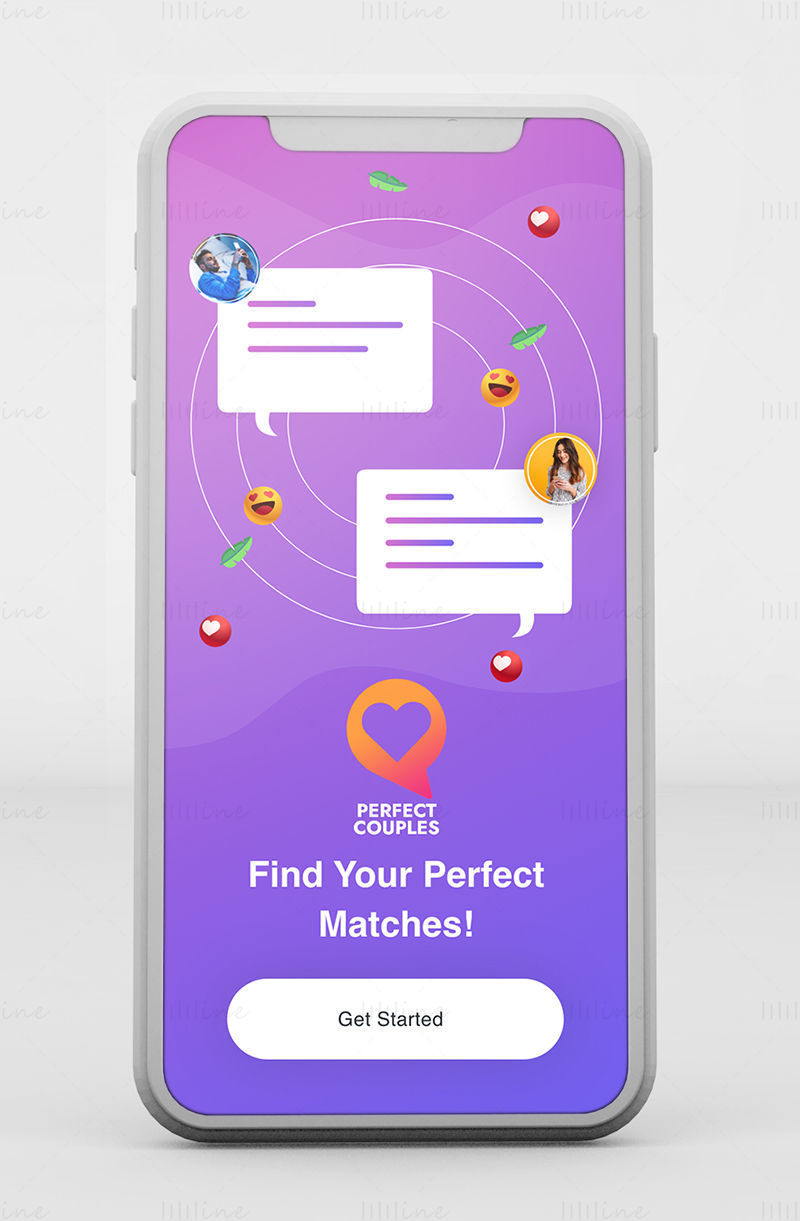 Perfect Couples App – Adobe XD Mobile UI Kit