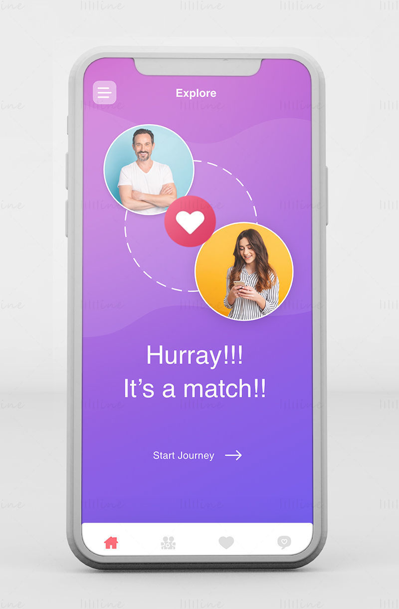 Perfect Couples-app - Adobe XD Mobile UI Kit