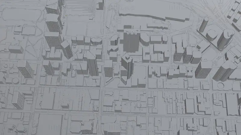 Perth Australia Citymap Building 3D Model