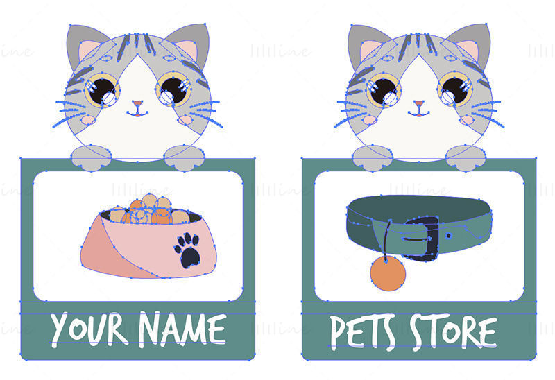 Pet Stickers Vector