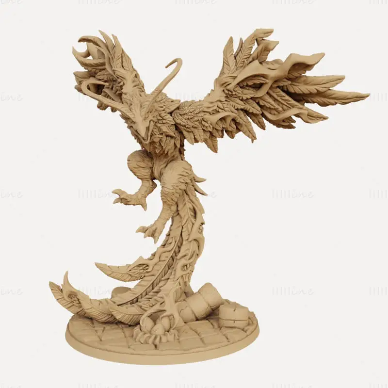 Phoenix Aarakocra Arcanix Miniatures 3D Print Model STL