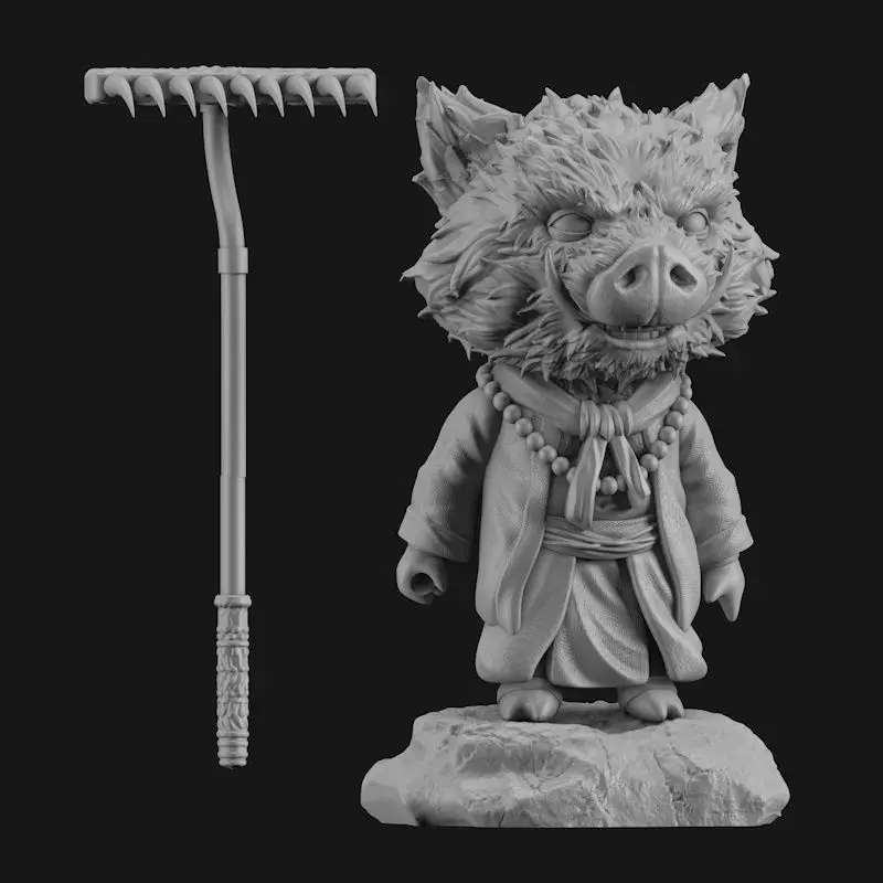 Pig Zhu Bajie (Black Myth) 3D Printing Model STL