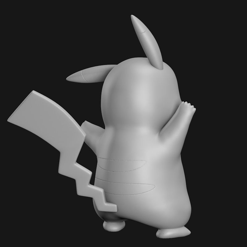 Pikachu 3d Printing Model STL