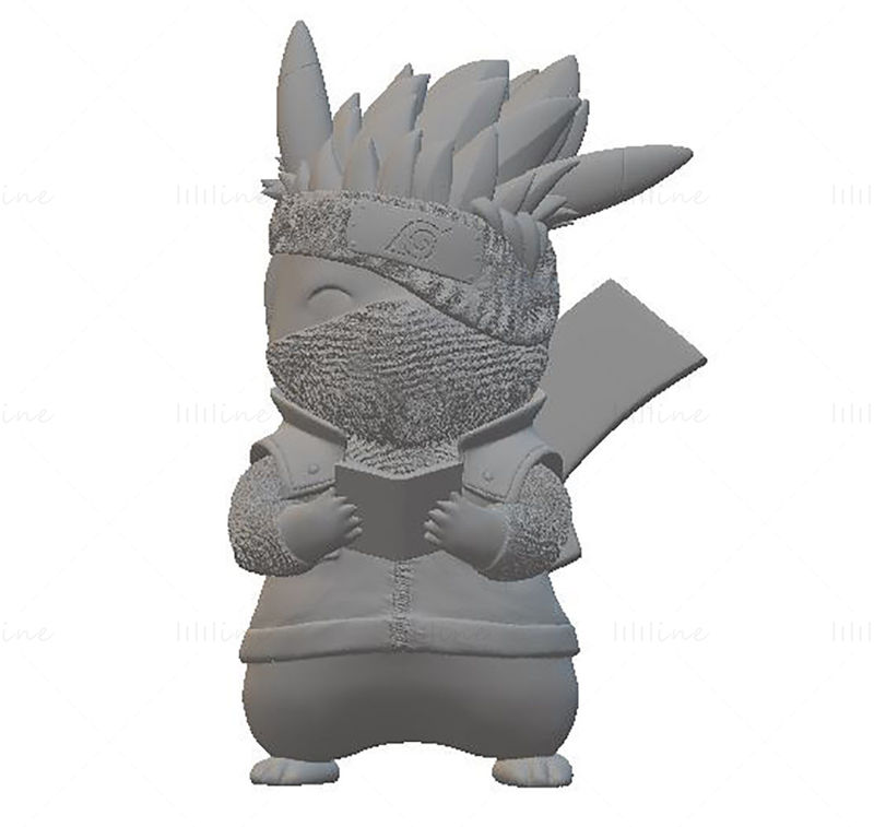 Pikachu X Kakashi 3D modell STL nyomtatásra készen