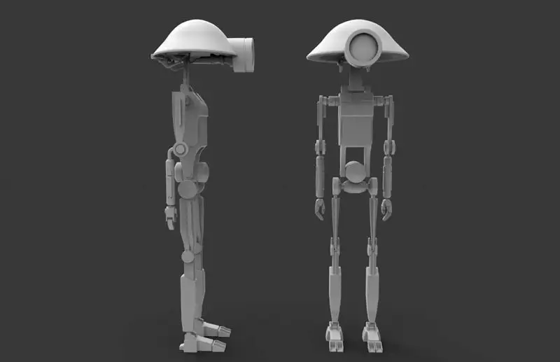 Pit Droid-figuren 3D-printmodel STL