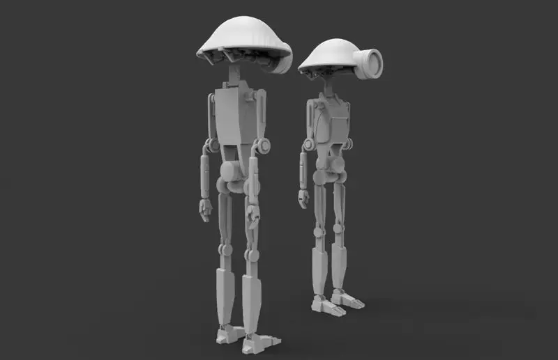 Pit Droid Figurines 3D Print Modelo STL