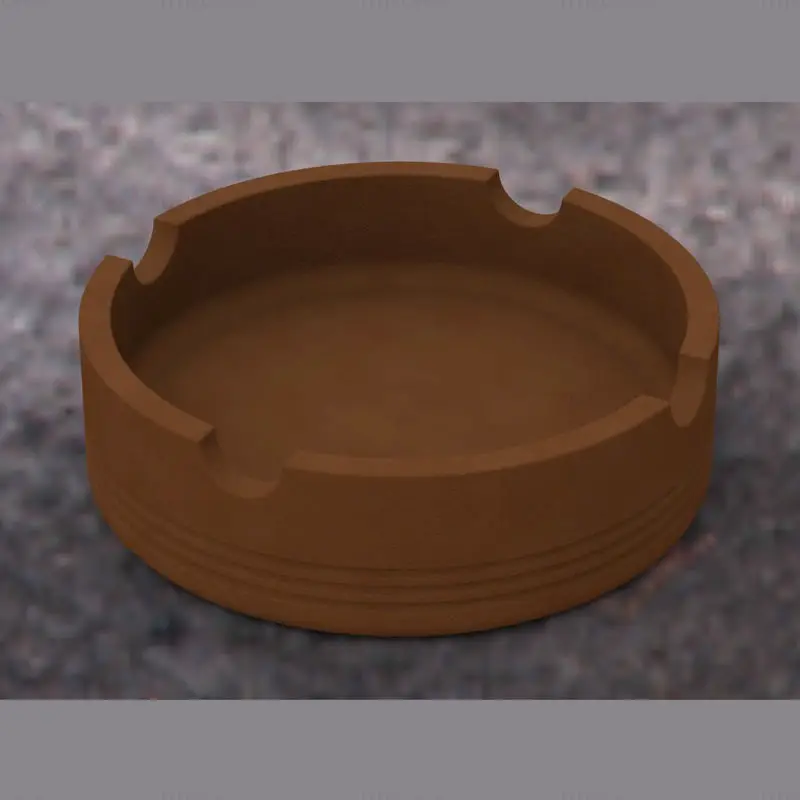 Plastic Cigarette Ashtray 3D Printing Model STL