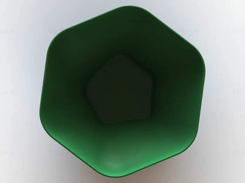 Frutero hexagonal de plástico modelo de impresión 3D STL