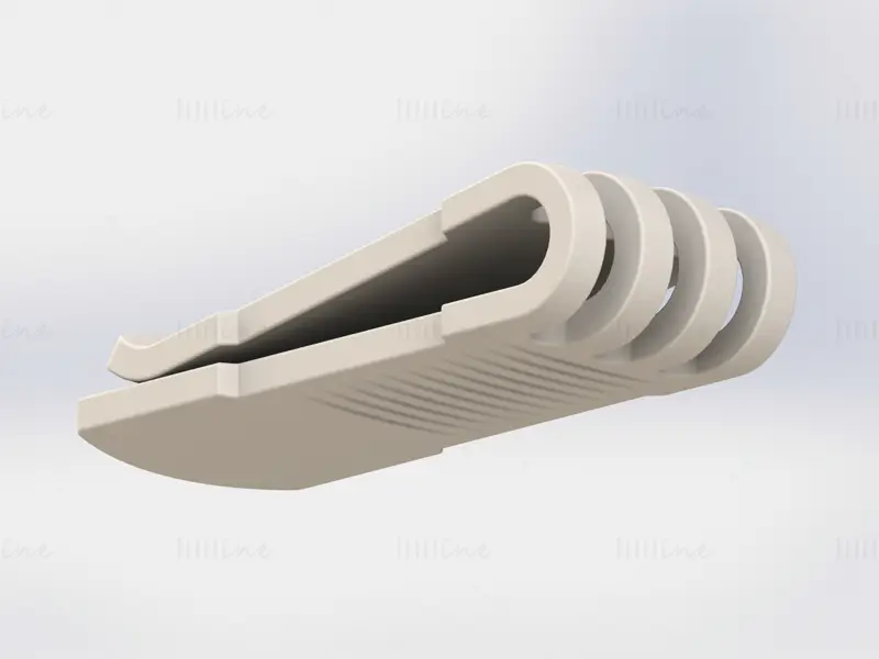 Plastik Para Cüzdan Klipsi 3D Baskı Modeli STL