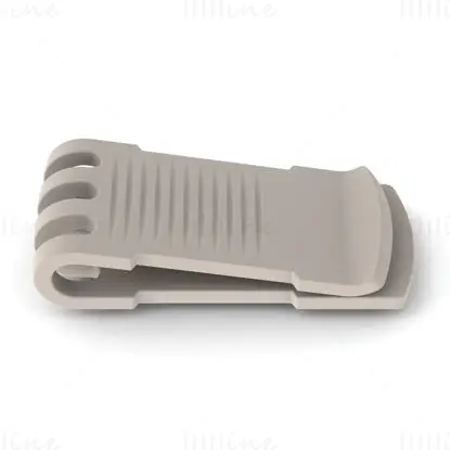 Пластмасов щипка за портфейл за пари 3D модел за печат STL