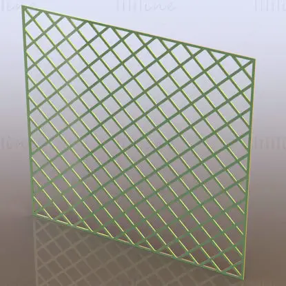 Plastic Mosaic Tile Sheet 300mm X 300mm 3D Printing Model STL