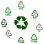 Plastic Recycling Symbols 3D Printing Model STL