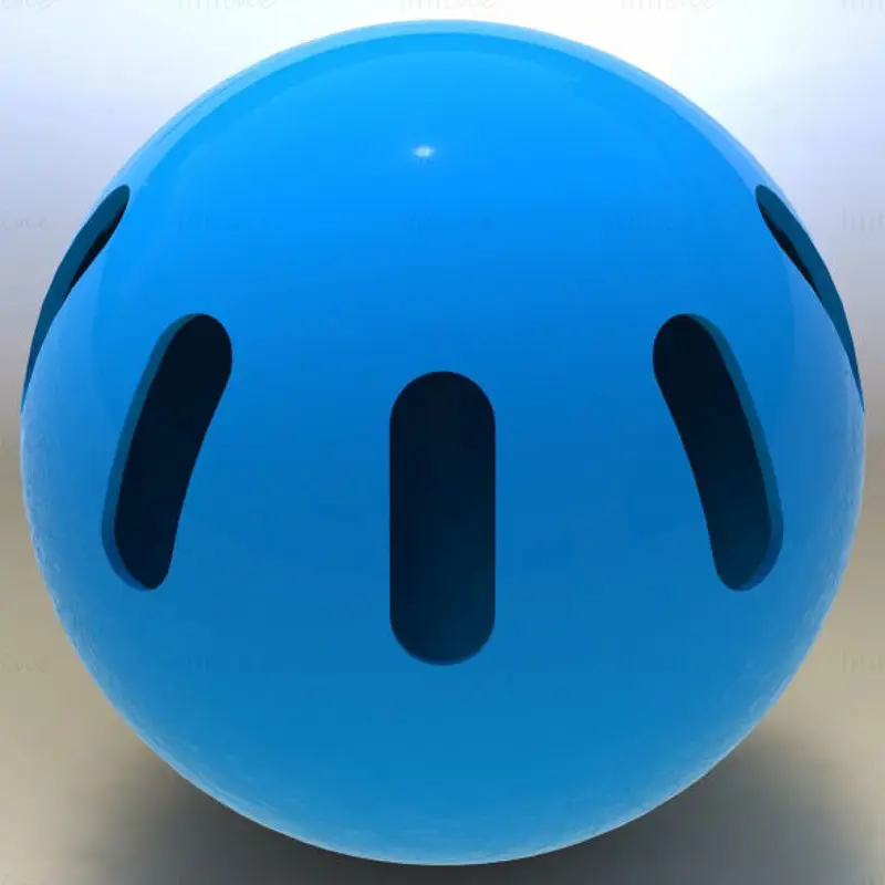 Modèle d'impression 3D de boule Wiffle en plastique
