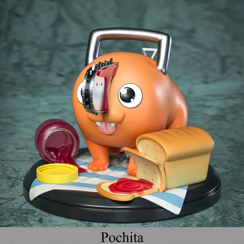 Pochita - Kettingzaag Man 3D Print Model STL