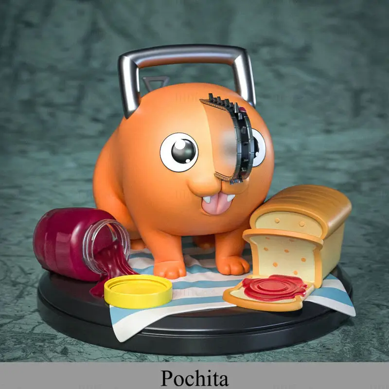 Pochita - Kettingzaag Man 3D Print Model STL