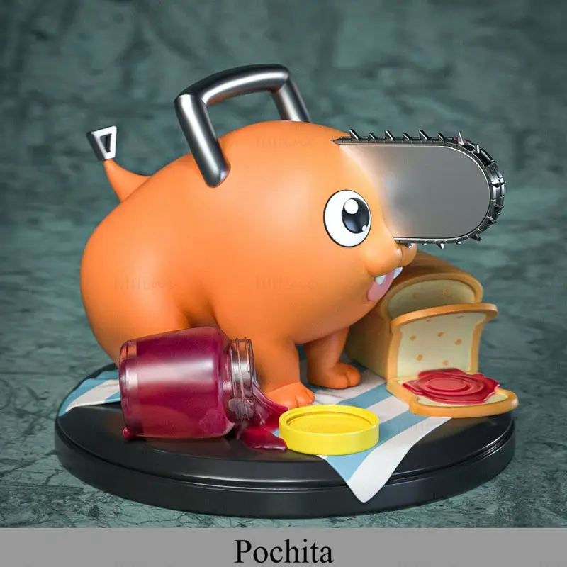 Pochita - Kettingzaag Man 3D Print Model STL