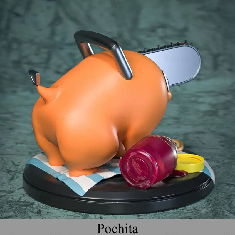 Pochita - Kettingzaag Man 3D Print Model STL