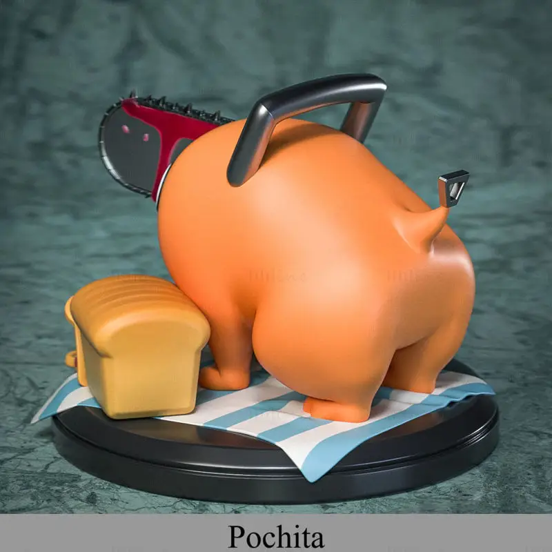 Pochita - Kettingzaag Man 3D Print Model STL