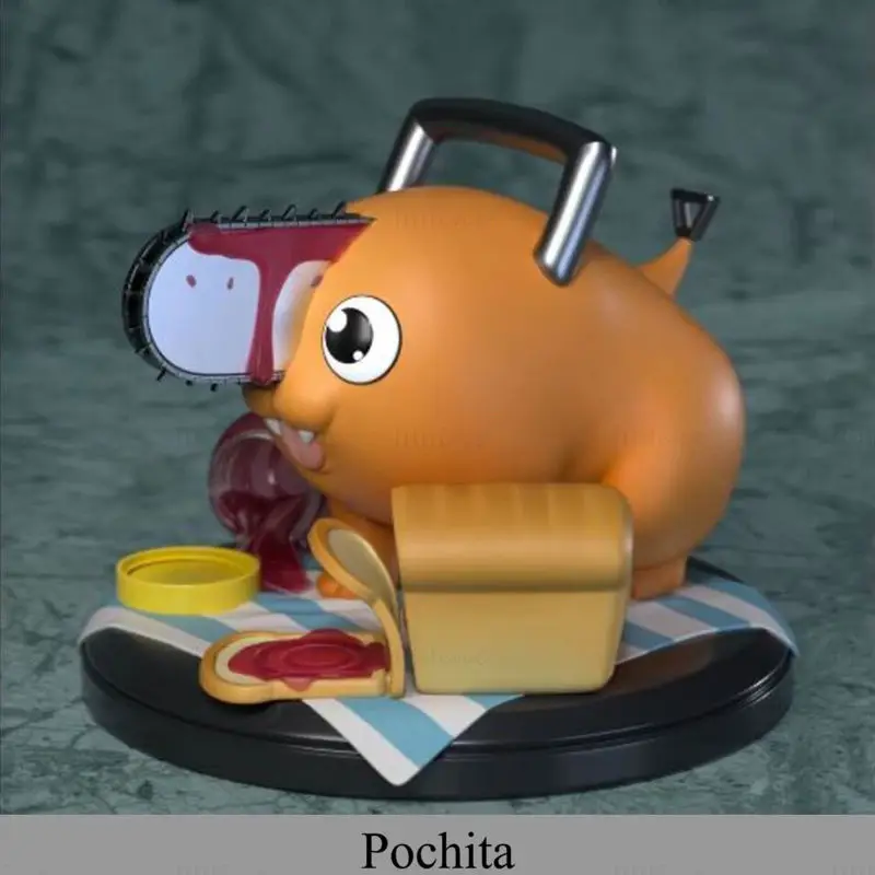 Pochita - Kettingzaag Man 3D Print Model STL