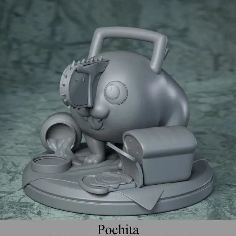 Pochita - Kettingzaag Man 3D Print Model STL