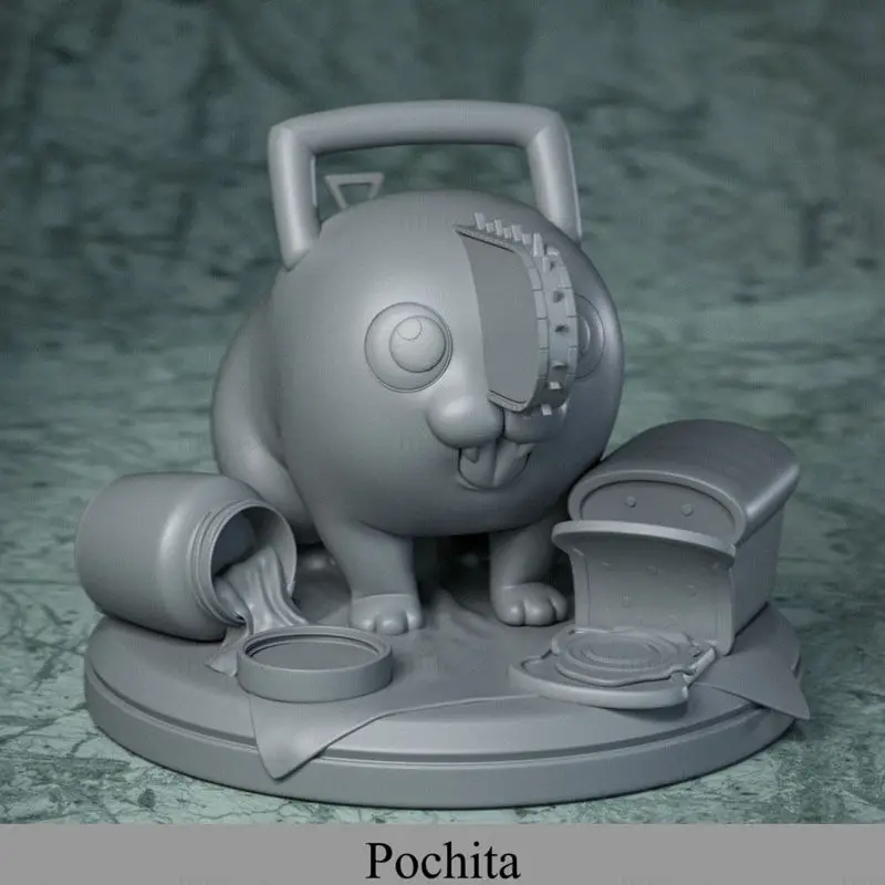 Pochita - Kettingzaag Man 3D Print Model STL