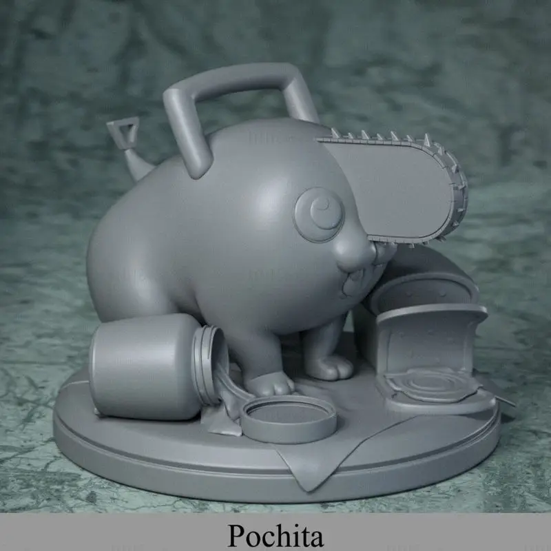 Pochita - Kettingzaag Man 3D Print Model STL