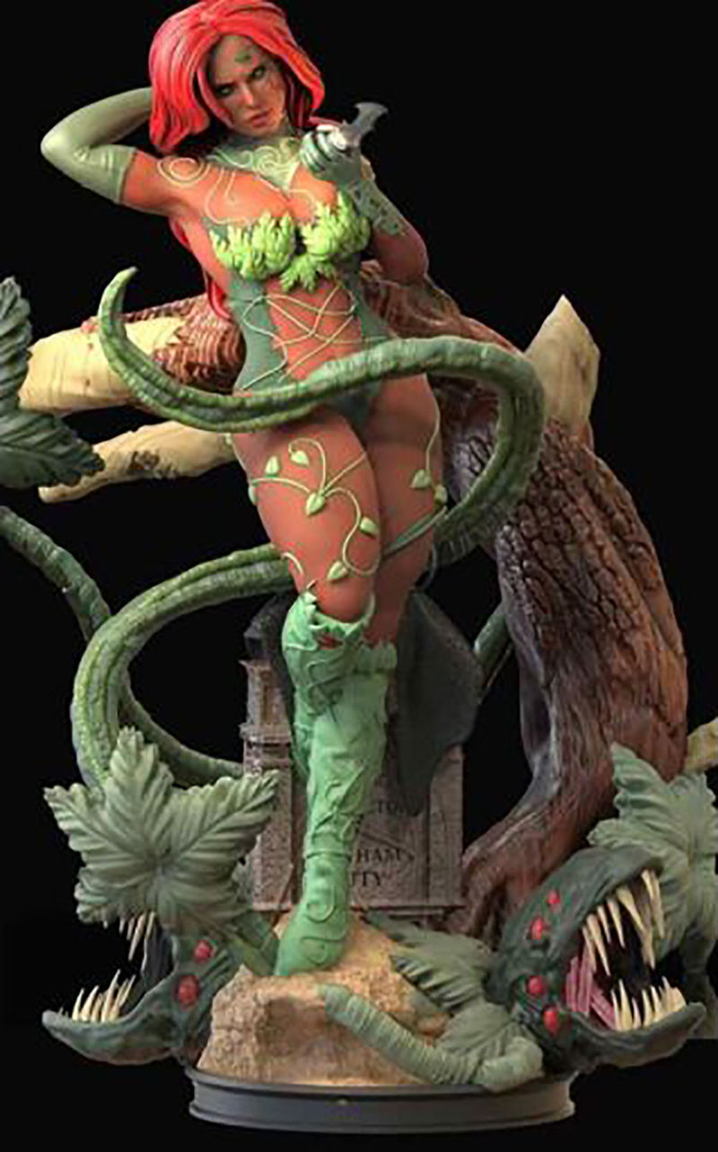 Poison Ivy 3D Model Ready to Print STL