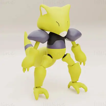 Pokemon Abra 3D Print Model STL Files