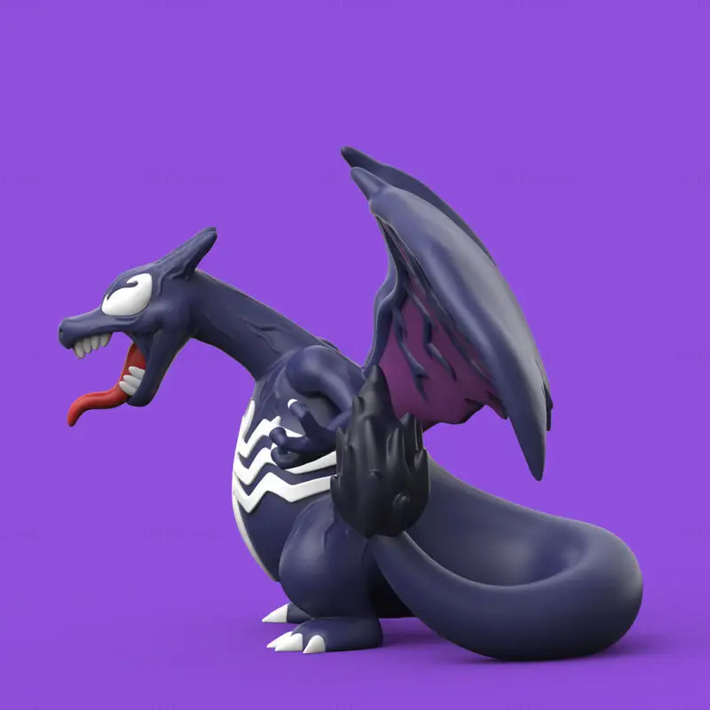 POKEMON - VENOM CHARIZARD 3D Printiing Model