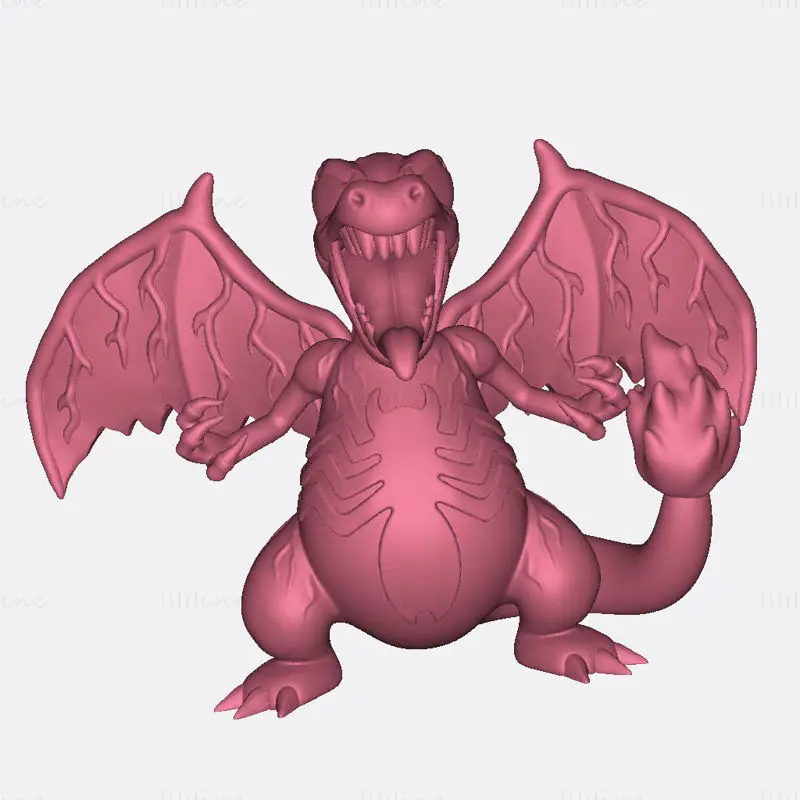 POKEMON - VENOM CHARIZARD 3D Printiing Model