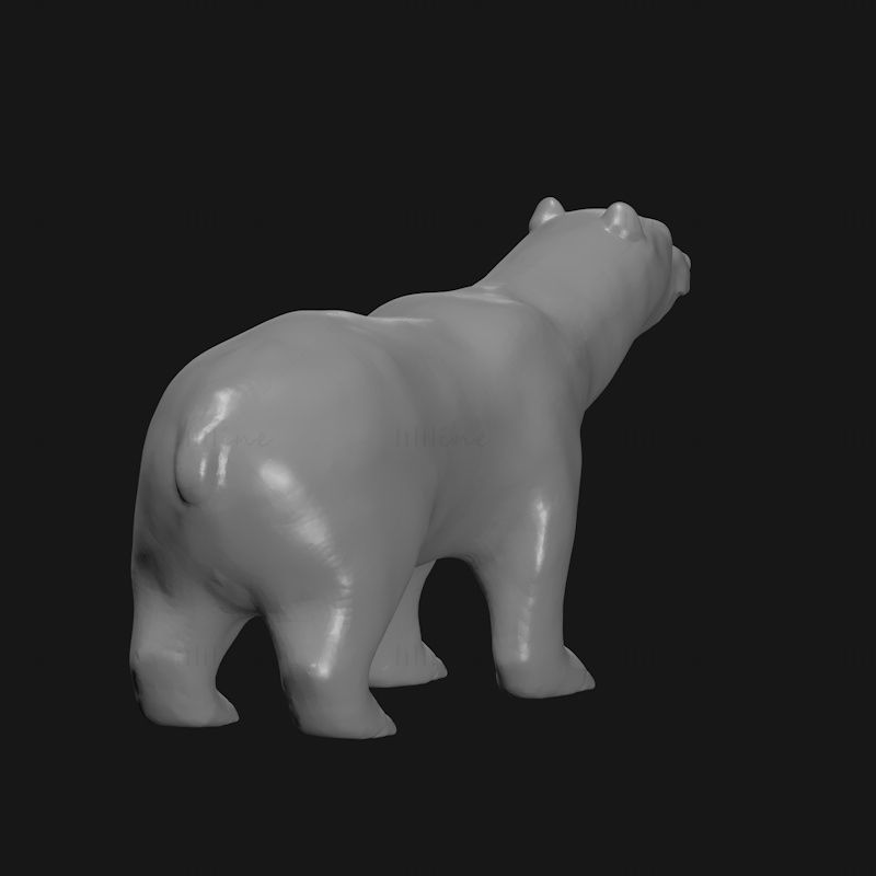 Kutup ayısı 3d baskı modeli