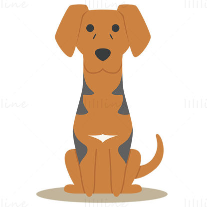 Вектор пољског пса паса