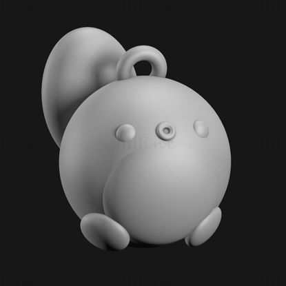 Přívěsek Poliwag 3D tiskový model STL, Pokémon
