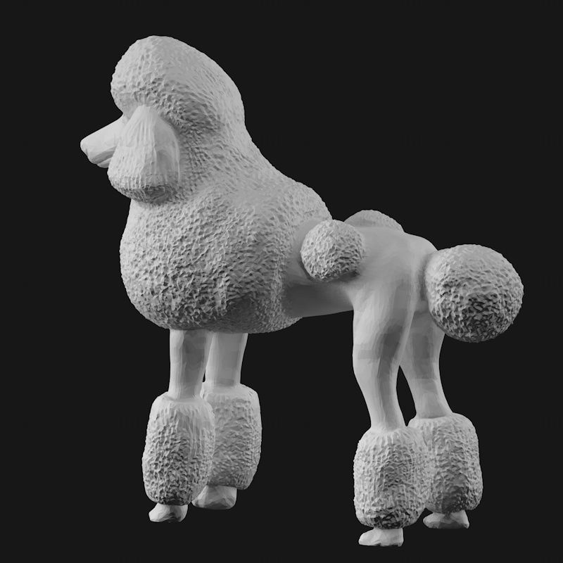 Poodle 3d printing model