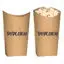 Popcorn packaging dieline vector