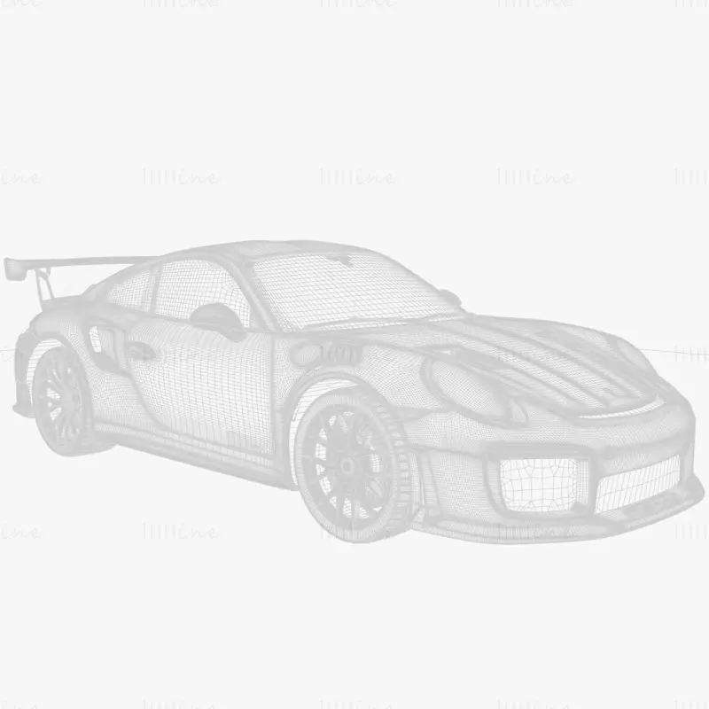 Porsche 911 GT2 RS 2019 Coche modelo 3d