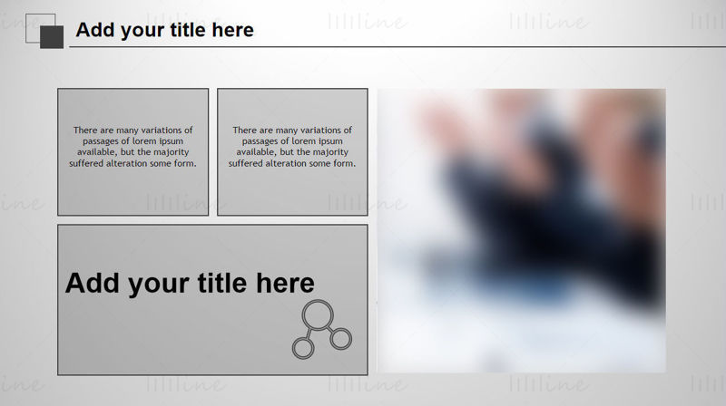 Light black theme ppt template