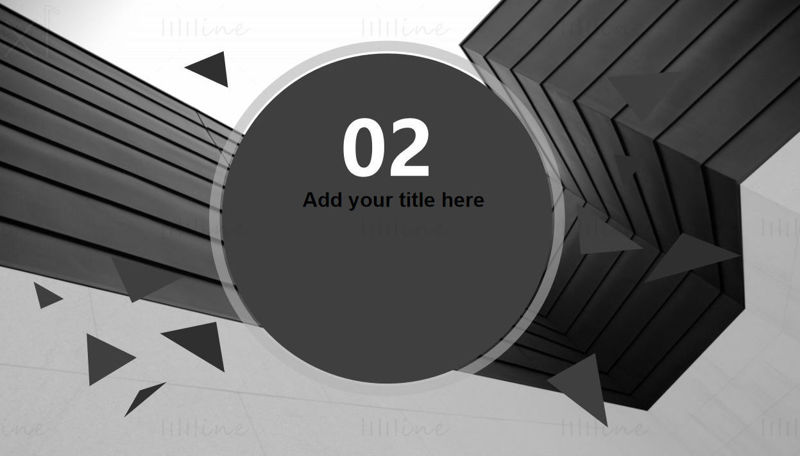 Light black theme ppt template