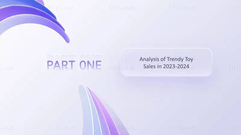 Blue and purple business report PPT template