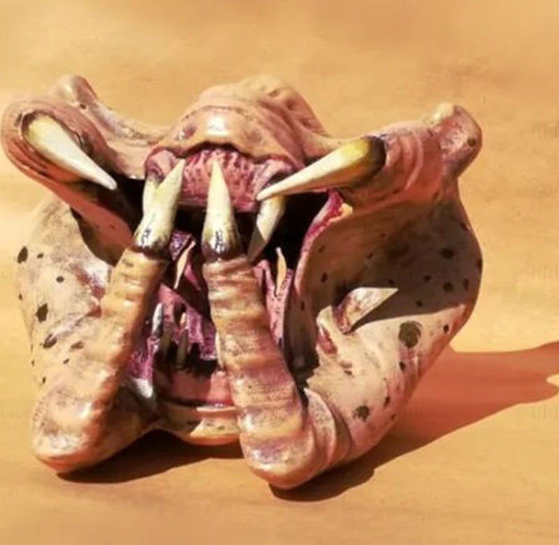 Predator-Maske, bedeckt Münder 3D-Druckmodell
