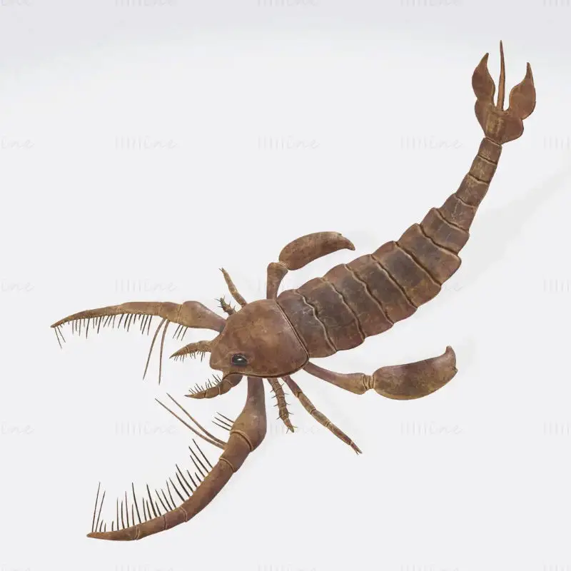 Őskori tengeri skorpió figura 3D nyomtatáshoz