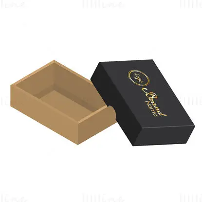 Premium carton packaging dieline vector