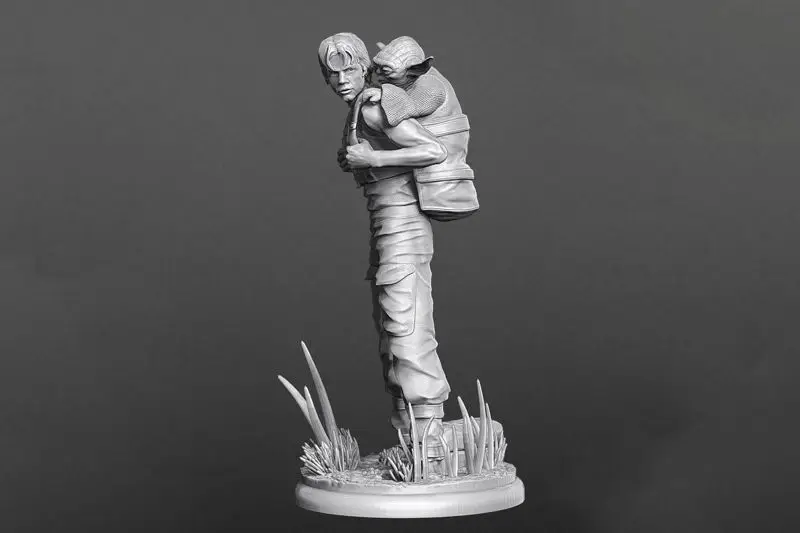 Modello di stampa 3D premium Luke & Yoda STL