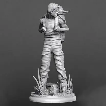 Premium Luke & Yoda 3D Print Model STL