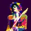 Prince Guitarist Singer Pop Art WPAP Vector