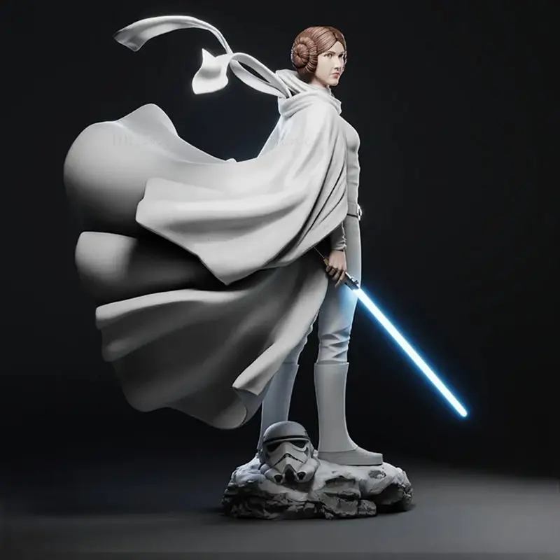 Princess Leia - Star Wars 3D Print Model STL