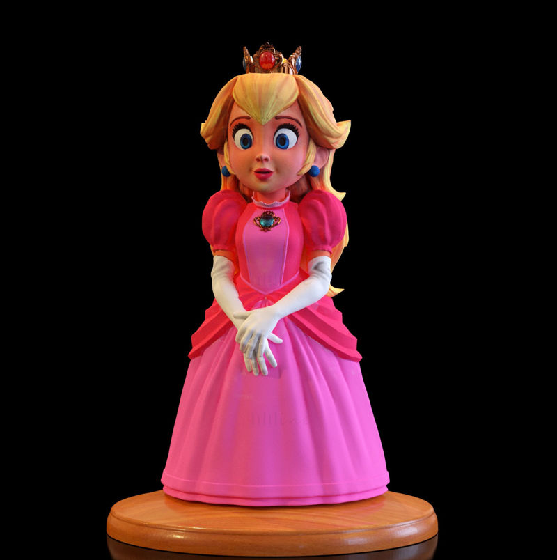 Prinses perzikfilm 3D-printmodel STL