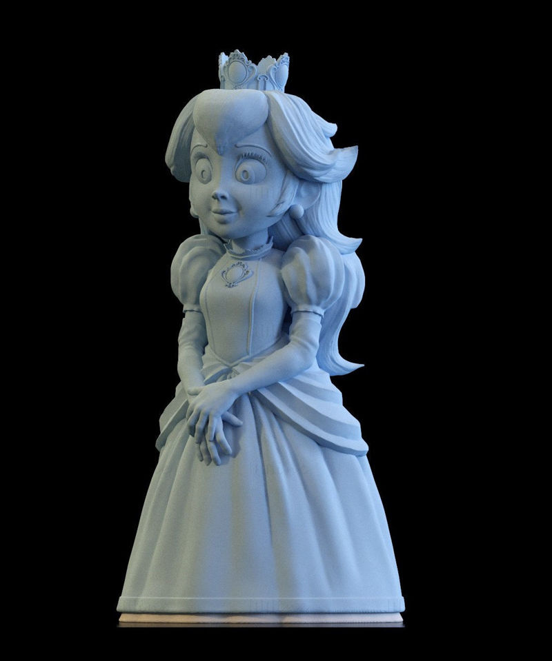 Princezna broskev film 3D tisk modelu STL